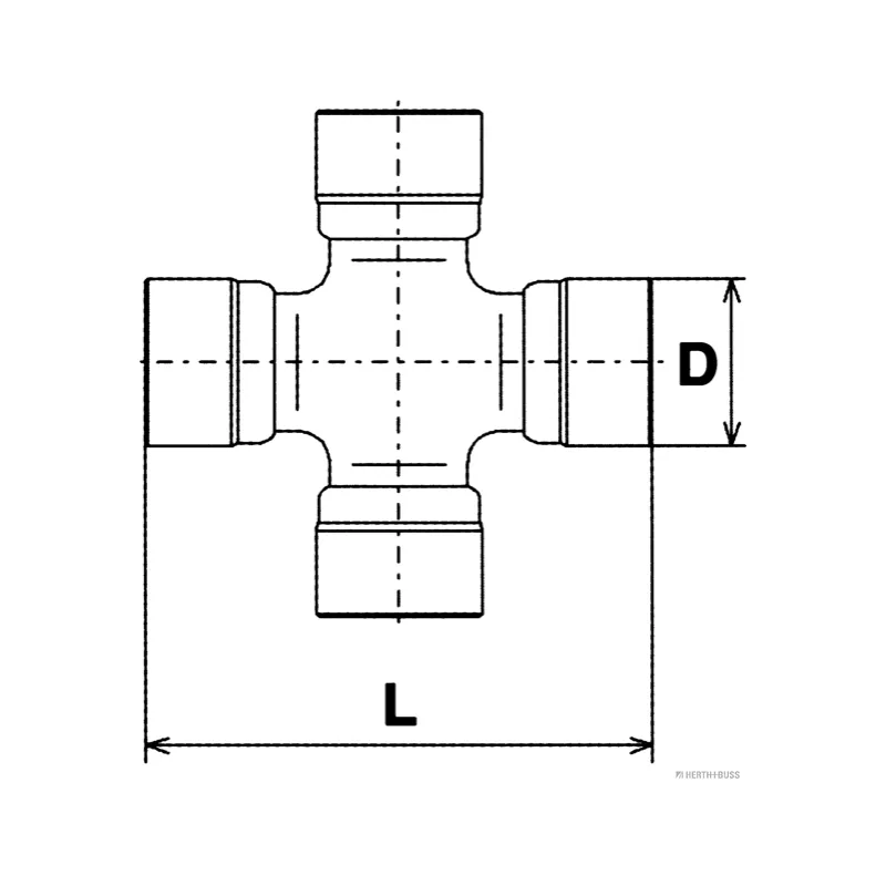 Joint, arbre longitudinal HERTH+BUSS JAKOPARTS J2921007 - Visuel 1