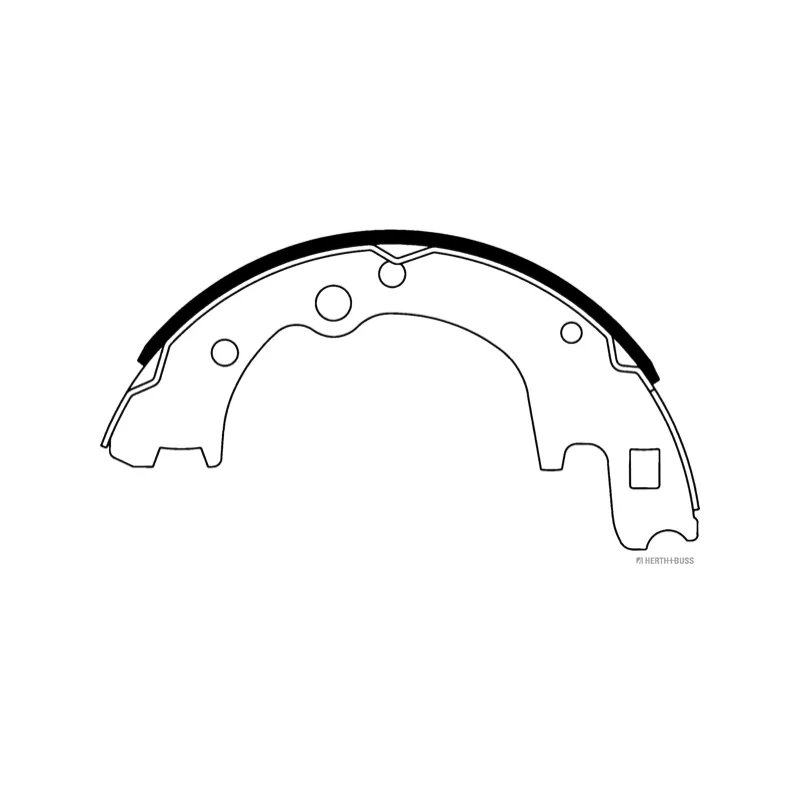 Jeu de mâchoires de frein HERTH+BUSS JAKOPARTS J3500534 - Visuel 1