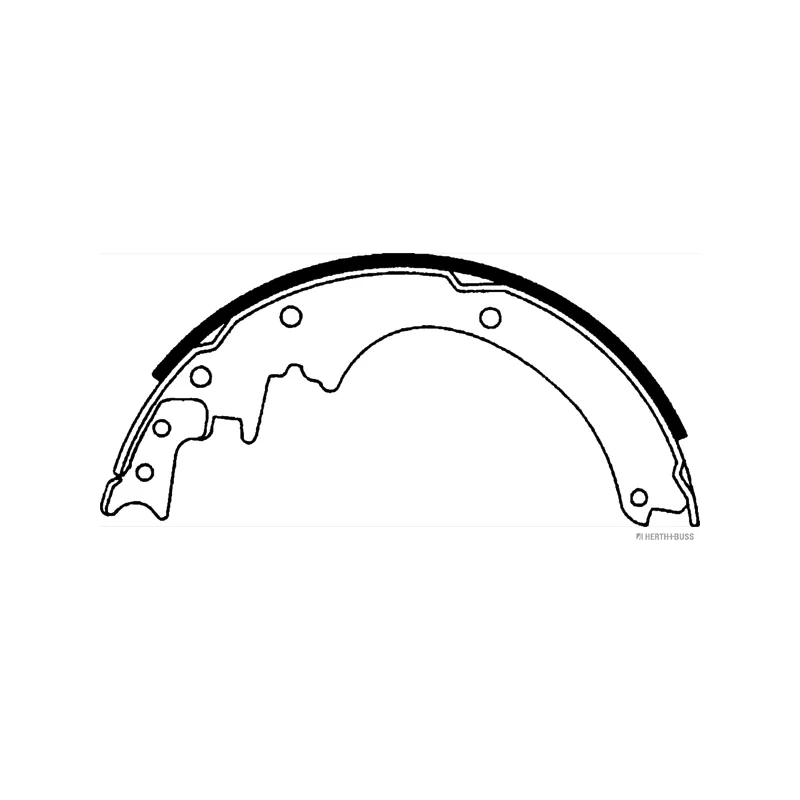 Jeu de mâchoires de frein HERTH+BUSS JAKOPARTS J3501032 - Visuel 1