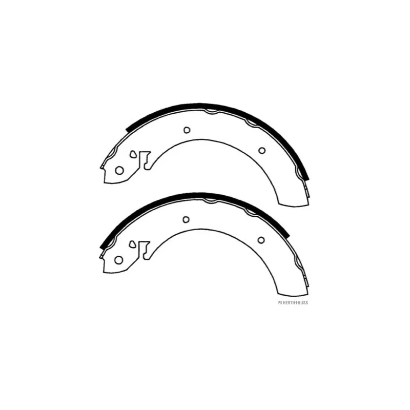 Jeu de mâchoires de frein HERTH+BUSS JAKOPARTS J3501064 - Visuel 1