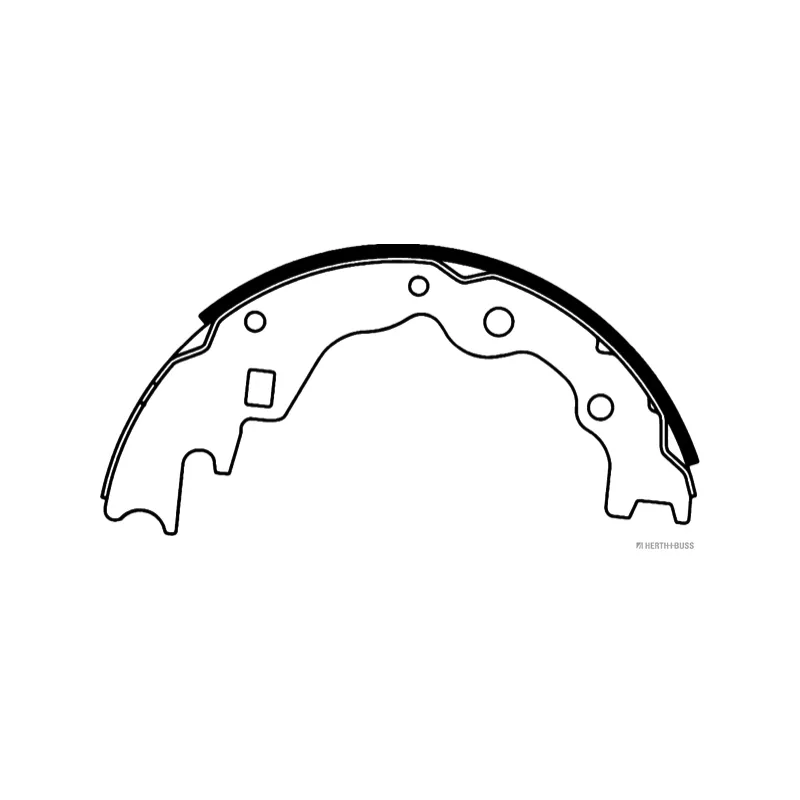 Jeu de mâchoires de frein HERTH+BUSS JAKOPARTS J3503025 - Visuel 1