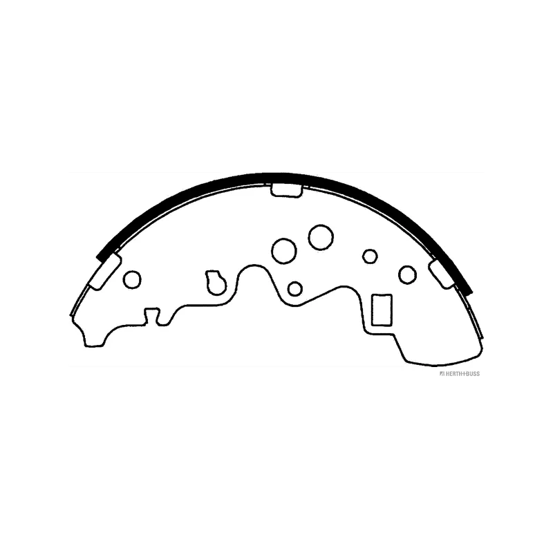 Jeu de mâchoires de frein HERTH+BUSS JAKOPARTS J3503054 - Visuel 1