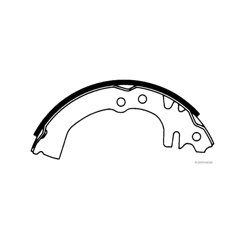 Jeu de mâchoires de frein HERTH+BUSS JAKOPARTS J3506017 - Visuel 1