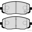HERTH+BUSS JAKOPARTS J3600506 - Jeu de 4 plaquettes de frein avant