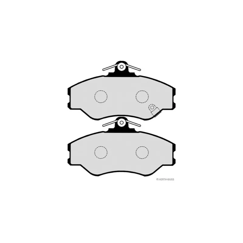 Jeu de 4 plaquettes de frein avant HERTH+BUSS JAKOPARTS J3600513 - Visuel 1