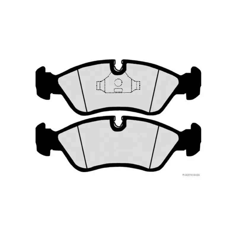 Jeu de 4 plaquettes de frein avant HERTH+BUSS JAKOPARTS J3600903 - Visuel 1
