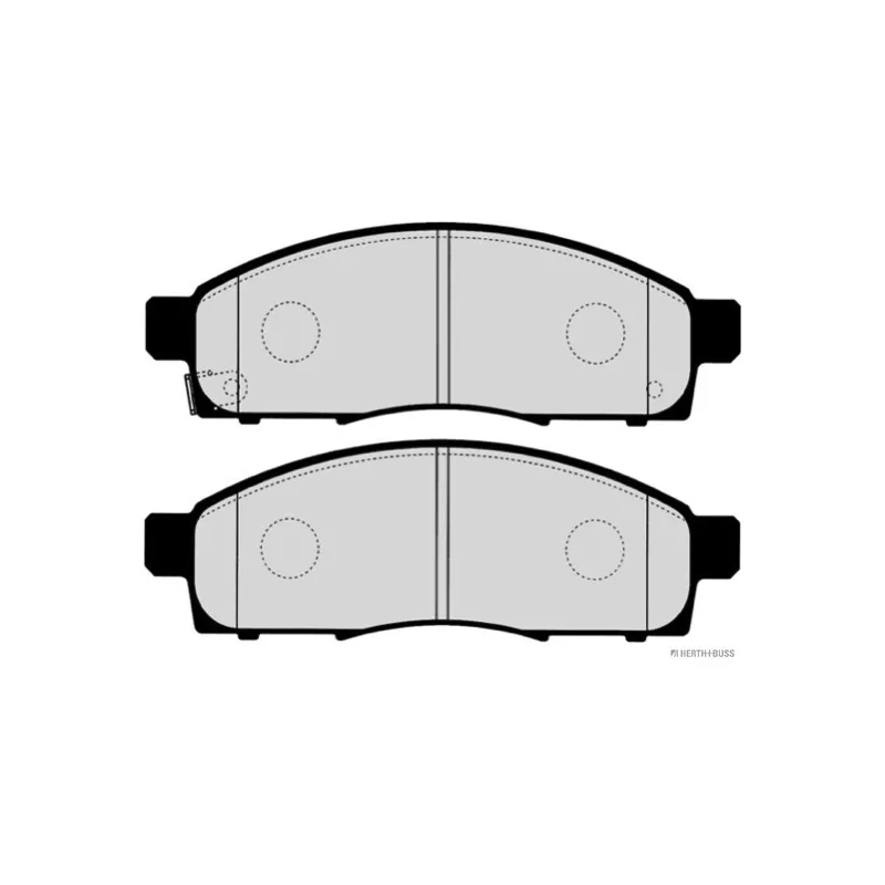 Jeu de 4 plaquettes de frein avant HERTH+BUSS JAKOPARTS J3601030 - Visuel 1
