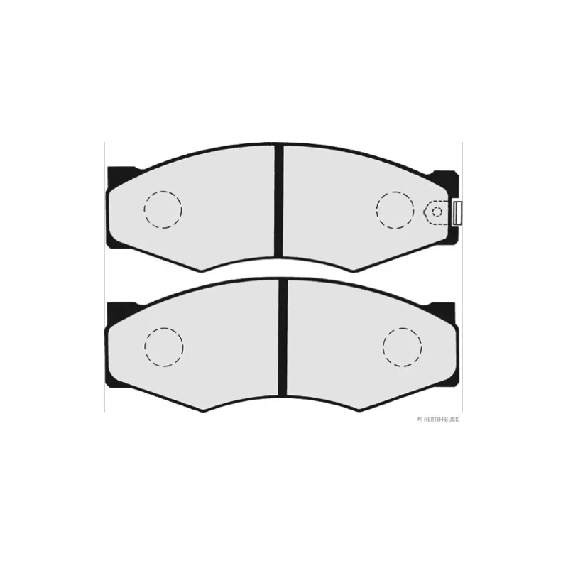 Jeu de 4 plaquettes de frein avant HERTH+BUSS JAKOPARTS J3601033 - Visuel 1