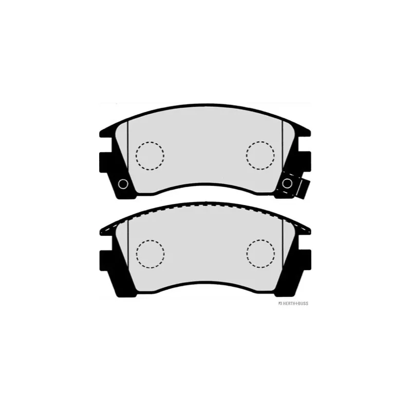 Jeu de 4 plaquettes de frein avant HERTH+BUSS JAKOPARTS J3601049 - Visuel 1