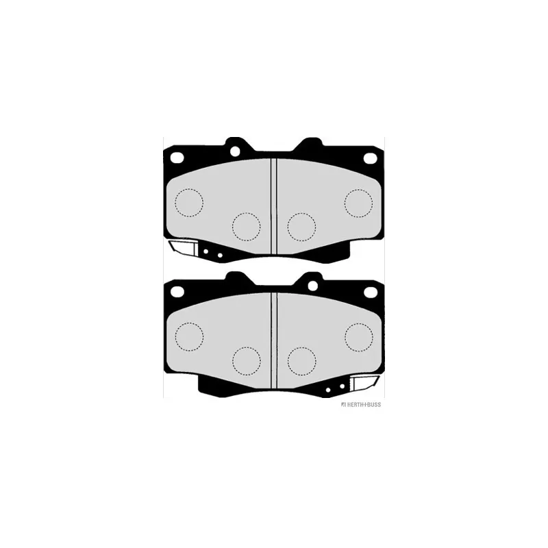 Jeu de 4 plaquettes de frein avant HERTH+BUSS JAKOPARTS J3602023 - Visuel 1