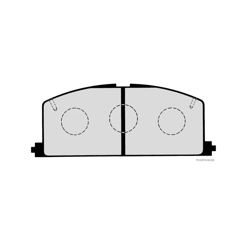 Jeu de 4 plaquettes de frein avant HERTH+BUSS JAKOPARTS J3602035 - Visuel 1