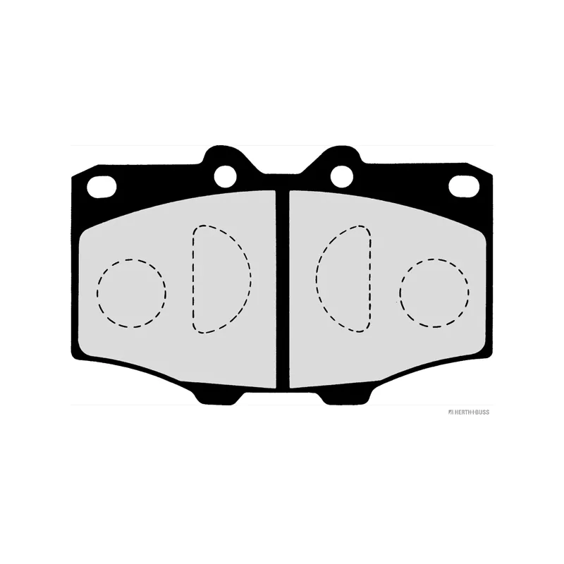 Jeu de 4 plaquettes de frein avant HERTH+BUSS JAKOPARTS J3602036 - Visuel 1