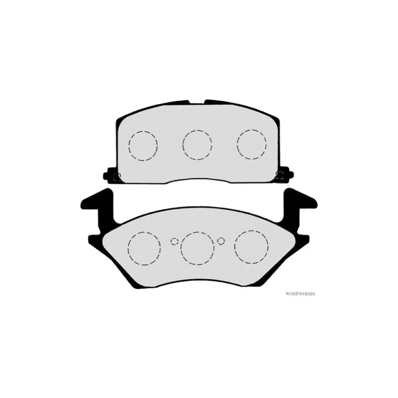 Jeu de 4 plaquettes de frein avant HERTH+BUSS JAKOPARTS J3602057 - Visuel 1