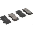 Jeu de 4 plaquettes de frein avant HERTH+BUSS JAKOPARTS [J3602109]