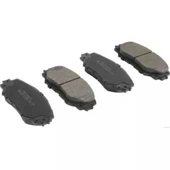 Jeu de 4 plaquettes de frein avant HERTH+BUSS JAKOPARTS J3602125
