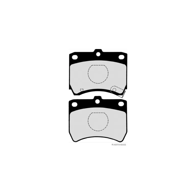 Jeu de 4 plaquettes de frein avant HERTH+BUSS JAKOPARTS J3603032 - Visuel 1
