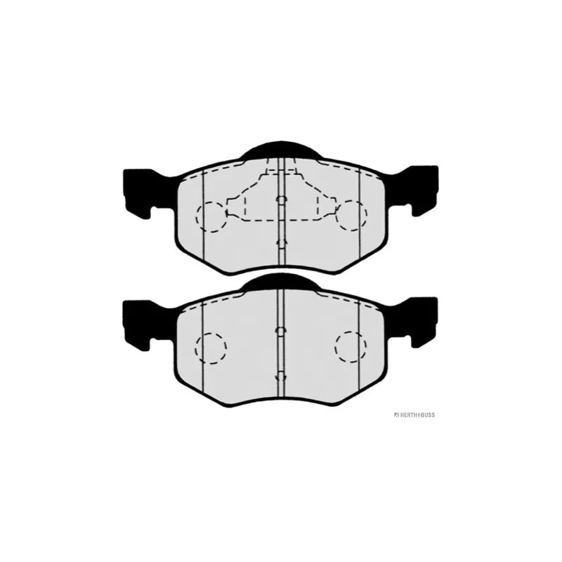 Jeu de 4 plaquettes de frein avant HERTH+BUSS JAKOPARTS J3603057 - Visuel 1