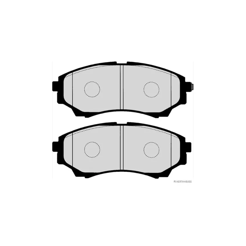 Jeu de 4 plaquettes de frein avant HERTH+BUSS JAKOPARTS J3603068 - Visuel 1
