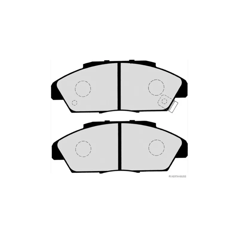 Jeu de 4 plaquettes de frein avant HERTH+BUSS JAKOPARTS J3604029 - Visuel 1