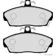 HERTH+BUSS JAKOPARTS J3604031 - Jeu de 4 plaquettes de frein avant