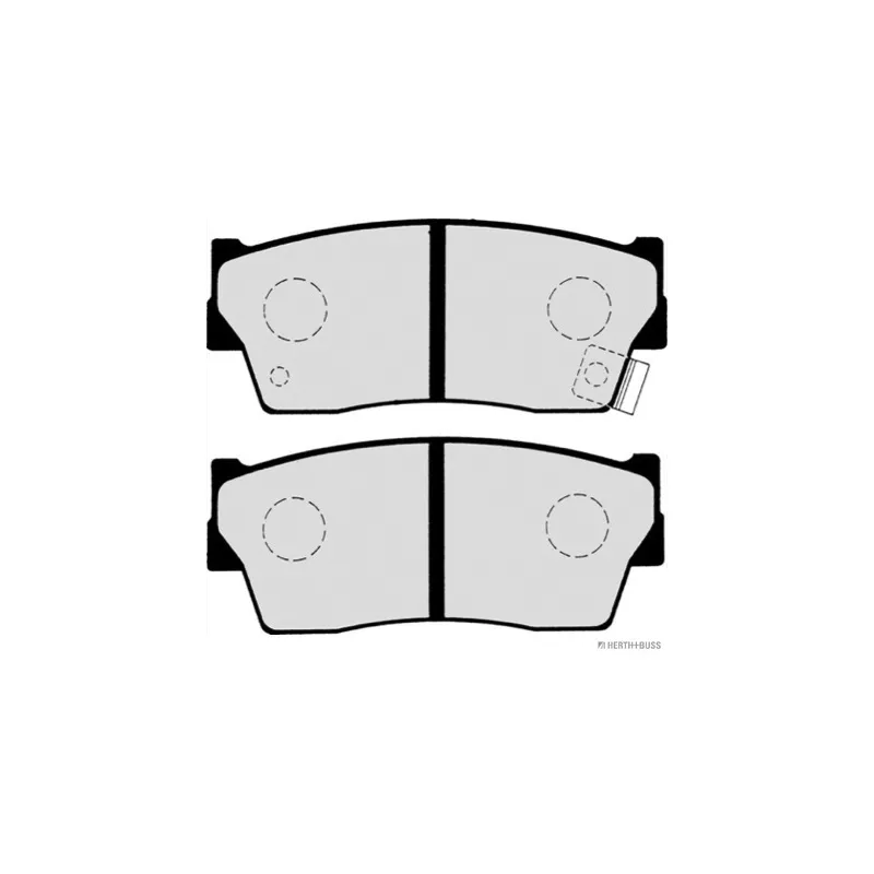 Jeu de 4 plaquettes de frein avant HERTH+BUSS JAKOPARTS J3608006 - Visuel 1