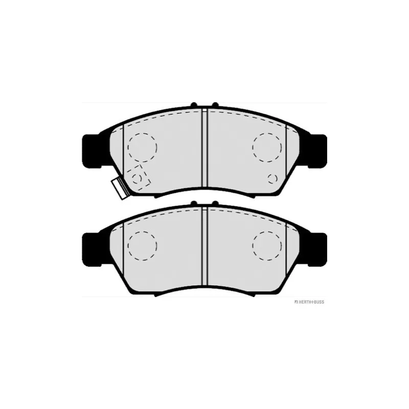 Jeu de 4 plaquettes de frein avant HERTH+BUSS JAKOPARTS J3608024 - Visuel 1