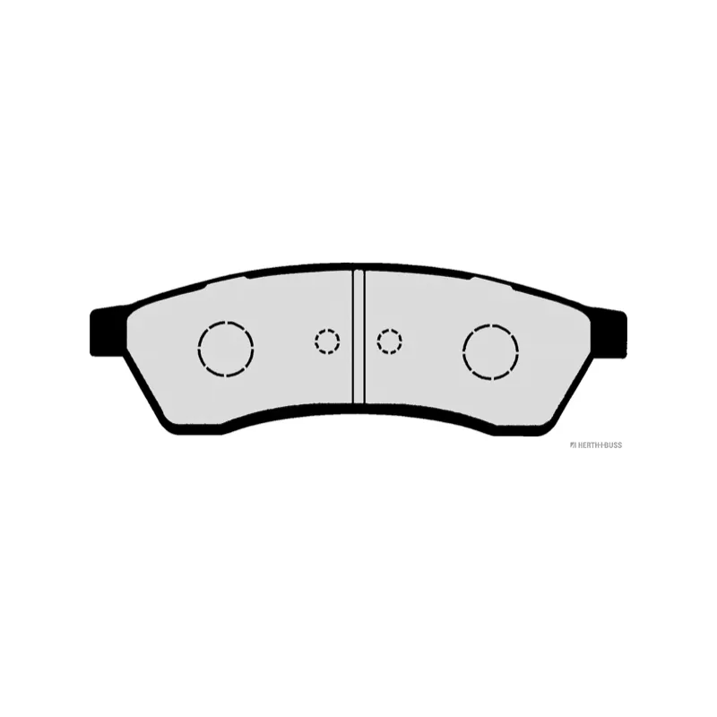 Jeu de 4 plaquettes de frein arrière HERTH+BUSS JAKOPARTS J3610902 - Visuel 1