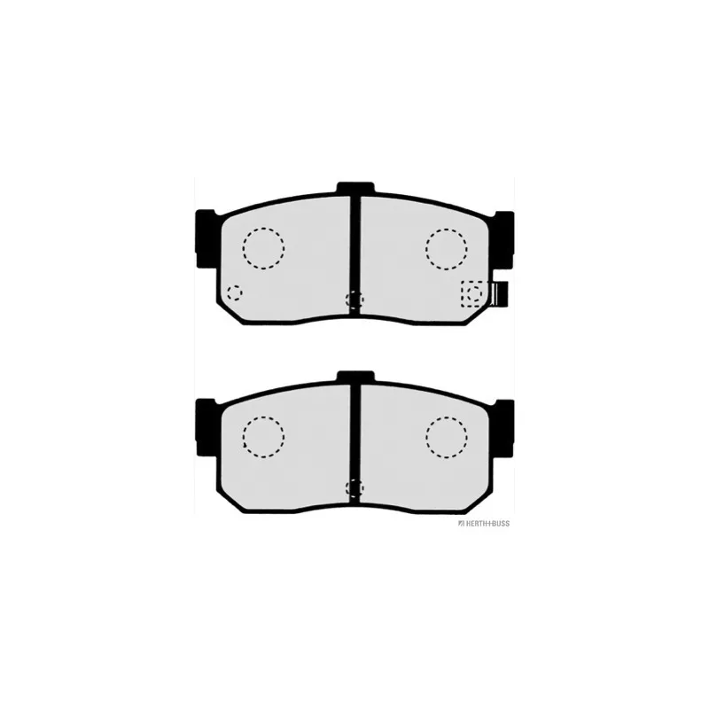 Jeu de 4 plaquettes de frein arrière HERTH+BUSS JAKOPARTS J3611034 - Visuel 1