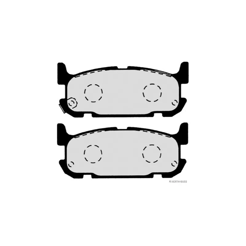 Jeu de 4 plaquettes de frein arrière HERTH+BUSS JAKOPARTS J3613015 - Visuel 1