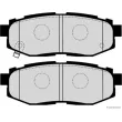 HERTH+BUSS JAKOPARTS J3617007 - Jeu de 4 plaquettes de frein arrière