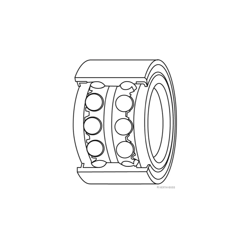 Roulement de roue avant HERTH+BUSS JAKOPARTS J4700504 - Visuel 1