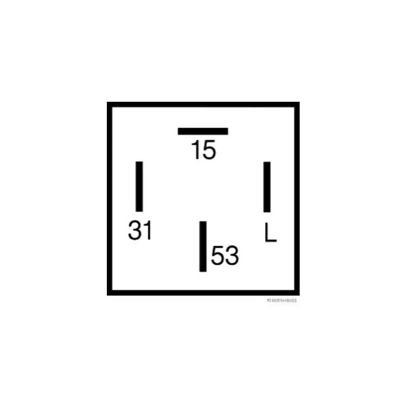 Relais, intervalle d'essuyage HERTH+BUSS ELPARTS 75614029 - Visuel 1