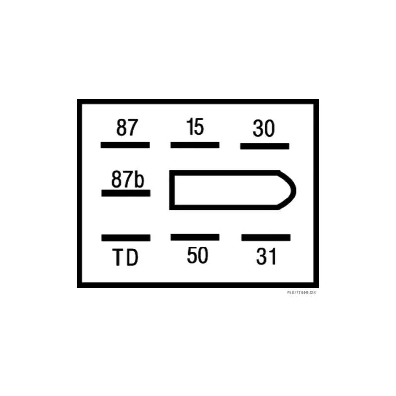 Relais, pompe à carburant HERTH+BUSS ELPARTS 75614084 - Visuel 1