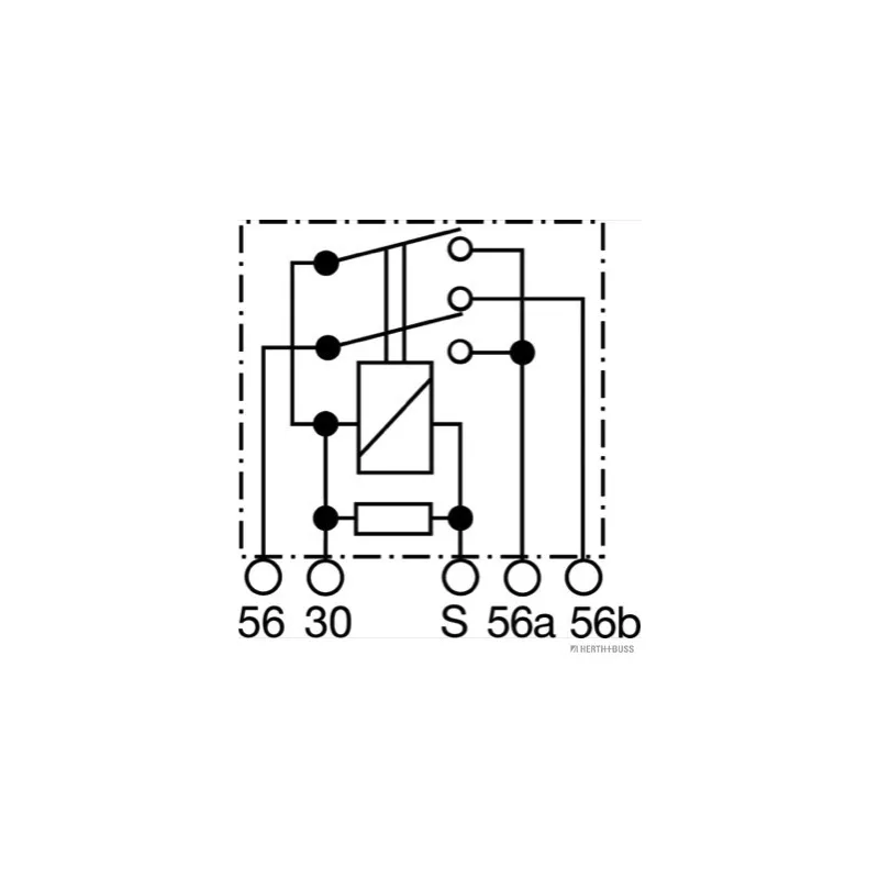 Relais, feu de croisement HERTH+BUSS ELPARTS 75899210 - Visuel 2