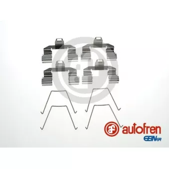 Kit d'accessoires, plaquette de frein à disque AUTOFREN SEINSA D42800A