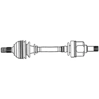 Arbre de transmission avant gauche CEVAM 7629