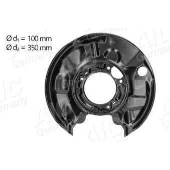 Déflecteur, disque de frein arrière gauche AIC OEM A2034230320