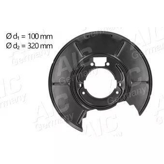 Déflecteur, disque de frein arrière gauche AIC OEM 34211158991