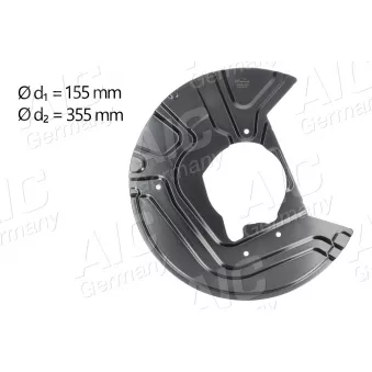 Déflecteur, disque de frein avant droit AIC OEM 34113411872 Déflecteur, disque de frein avant droit AIC OEM 34113411872