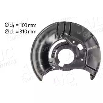 Déflecteur, disque de frein avant gauche AIC 55978