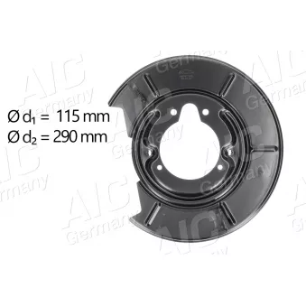 Déflecteur, disque de frein arrière droit AIC OEM 34211162062