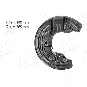 Déflecteur, disque de frein avant droit AIC OEM 8E0615312C