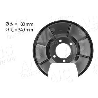 Déflecteur, disque de frein arrière droit AIC OEM 1379972