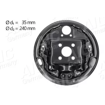 Tole de recouvrement, tambour de frein arrière droit AIC OEM 7701051525