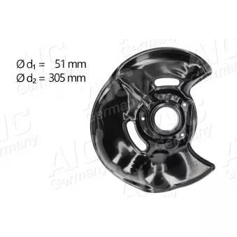 Déflecteur, disque de frein avant gauche AIC OEM A1244201344