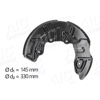 Déflecteur, disque de frein avant droit AIC OEM 8E0615312A