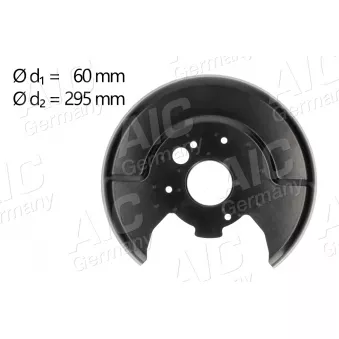 Déflecteur, disque de frein arrière gauche AIC 56951