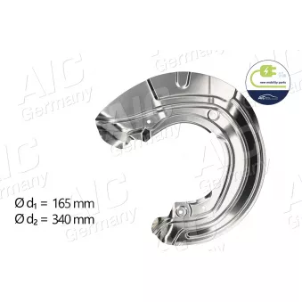 Déflecteur, disque de frein avant gauche AIC OEM 34116792237