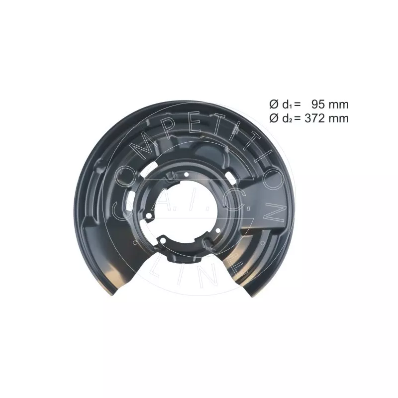 Déflecteur, disque de frein arrière droit AIC 56987 - Visuel 1