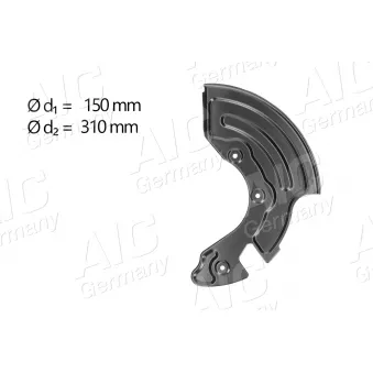 Déflecteur, disque de frein avant gauche AIC OEM 8D0615311G